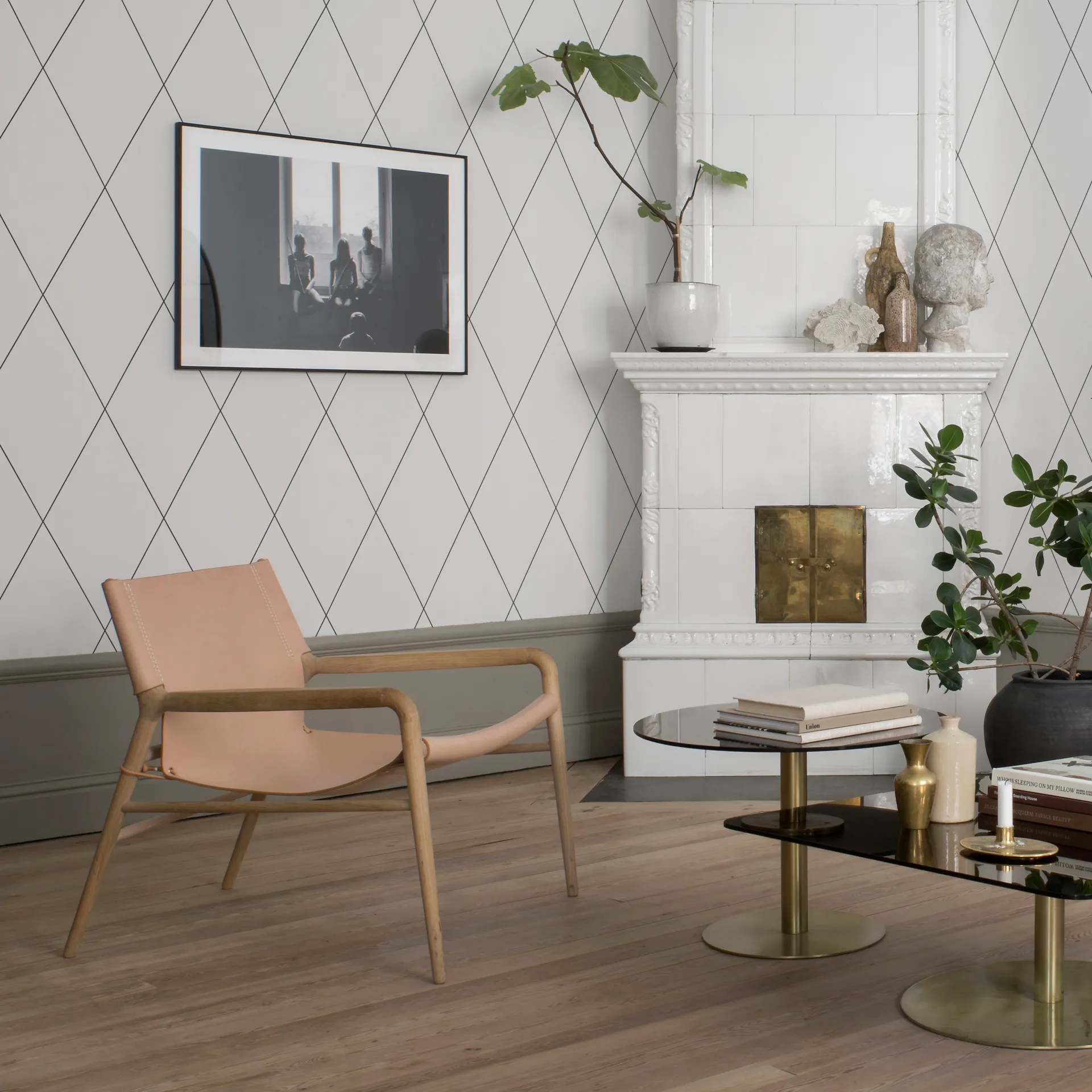 Rama nojatuoli, Nature, saippuakäsitelty tammi OX Denmarq