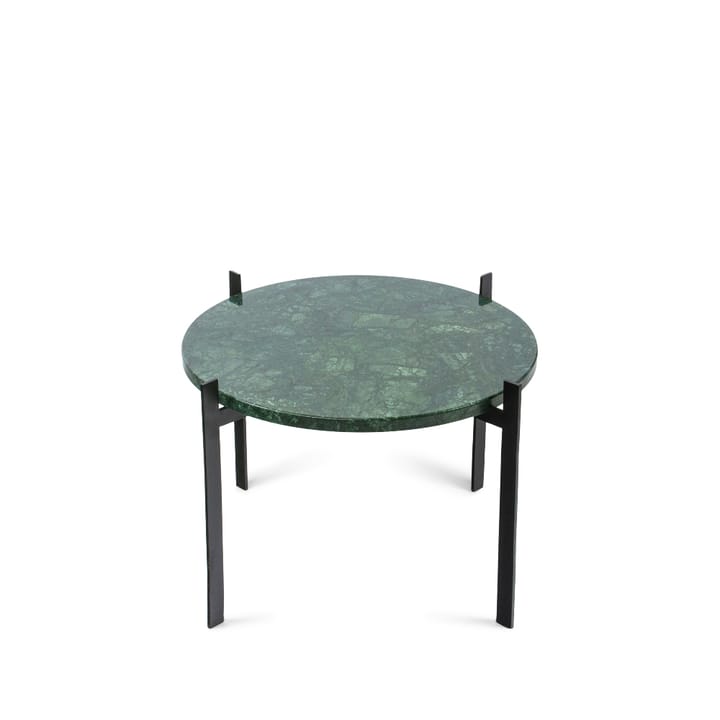 Single Deck -tarjotinpöytä - marmori vihreä, musta jalusta - OX Denmarq