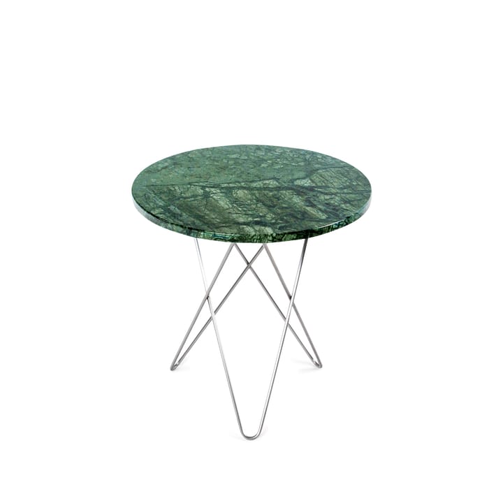 Tall Mini O Table -sohvapöytä - Marmori vihreä, ruostumaton teräs - OX Denmarq