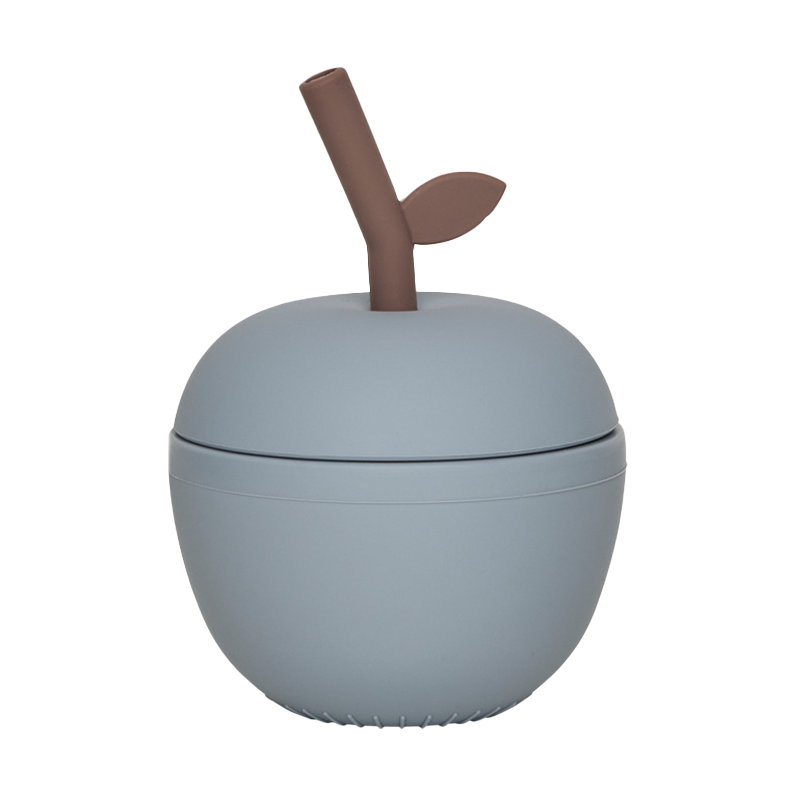 OYOY Apple kuppi Dusty Blue | Skandinaavinen Sisustus | Kahvikupit | Sininen