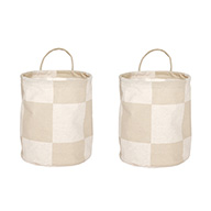OYOY Chess säilytyskorit small 2-pack. Clay-offwhite