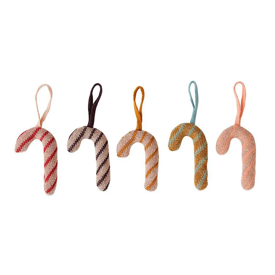 Christmas Sugar Canes -joulukoriste, 5-pakkaus, Multi OYOY