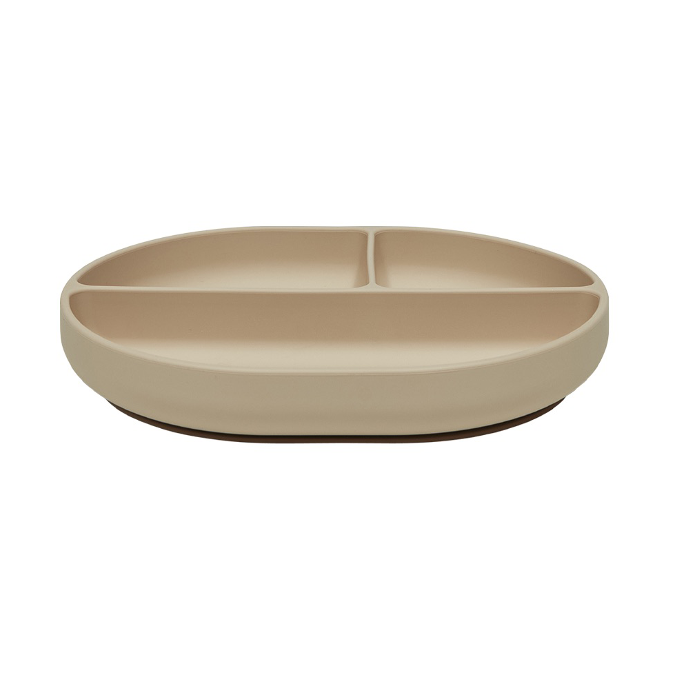 OYOY Enke suction lastenlautanen Beige | Skandinaavinen Sisustus | Ruokalautaset | Beige