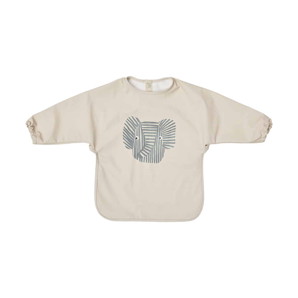 OYOY Erik Elefant ruokalappu hihalla Beige | Skandinaavinen Sisustus | Muut keittiötarvikkeet | Beige