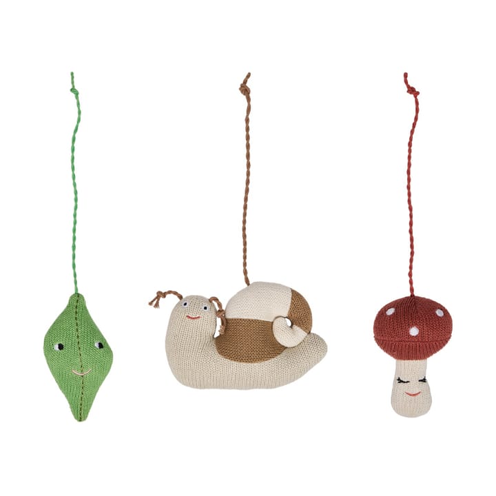 Forest play lelut vauvajumppaan - Brown-green-red - OYOY