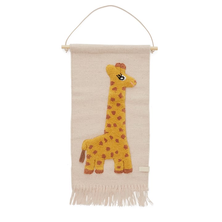 Giraffe seinäkoriste 32x70 cm - Rose - OYOY