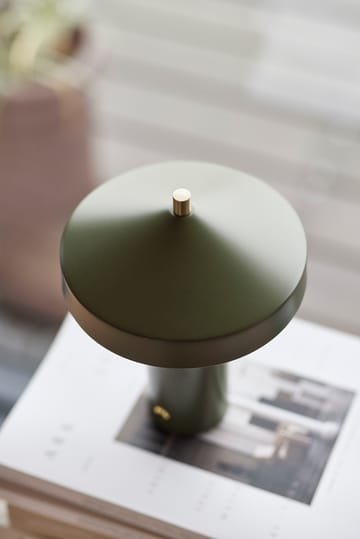 Hatto pöytälamppu 24,5 cm - Olive - OYOY