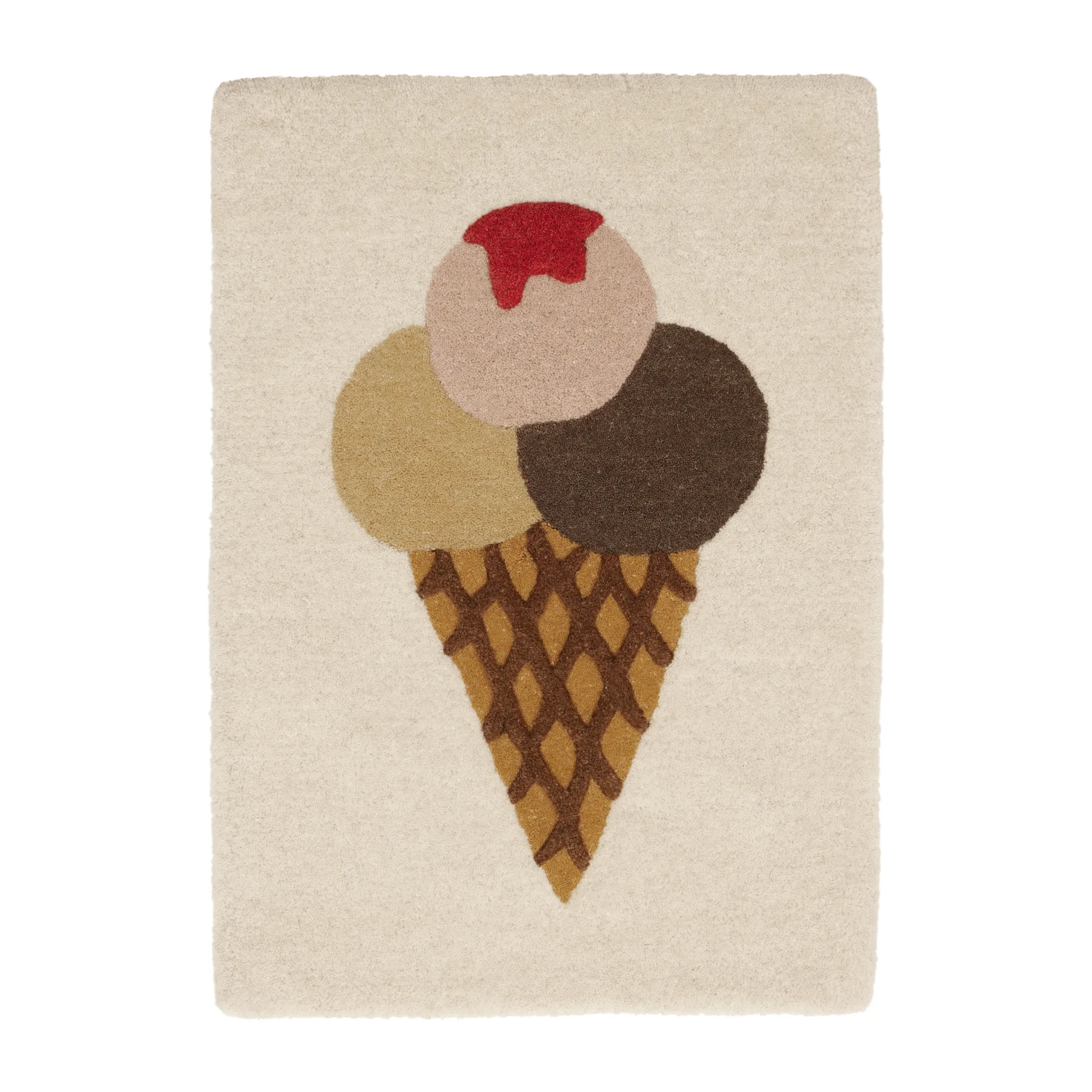 Ice Cream Tufted -lastenmatto 45 x 65 cm, Monivärinen OYOY