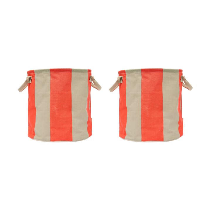 Kara säilytyskori medium 32xØ32 cm 2-pack. - Cherry Red - OYOY