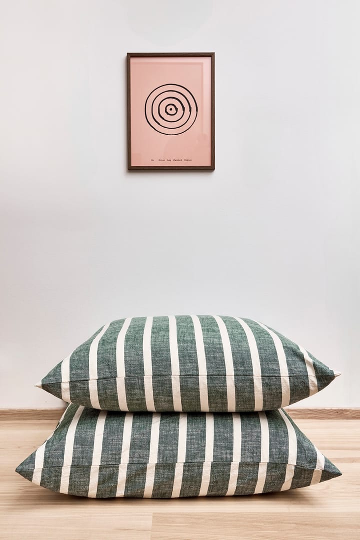 Kara tyynynpäällinen 78x78 cm, Vihreä. OYOY