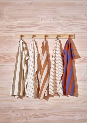 Kurin keittiöpyyhe 50 x 70 cm 2-pakkaus - Caramel-blue - OYOY