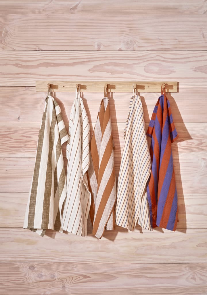 Kurin keittiöpyyhe 50 x 70 cm 2-pakkaus, Caramel-blue OYOY