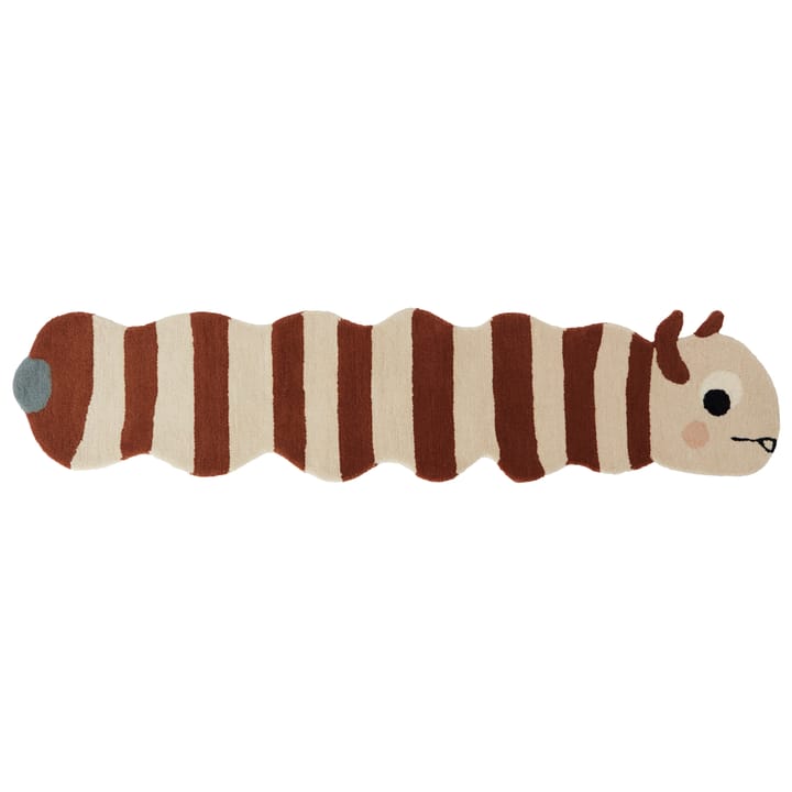 Leo larv matto 40x180 cm - Caramel-offwhite - OYOY
