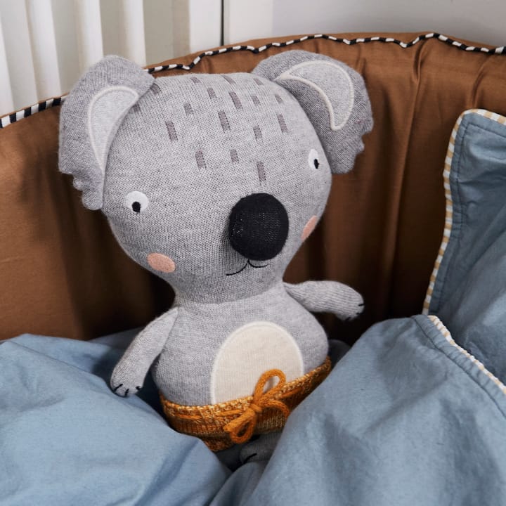 Little Anton Koala pehmolelu, Harmaa-keltainen OYOY
