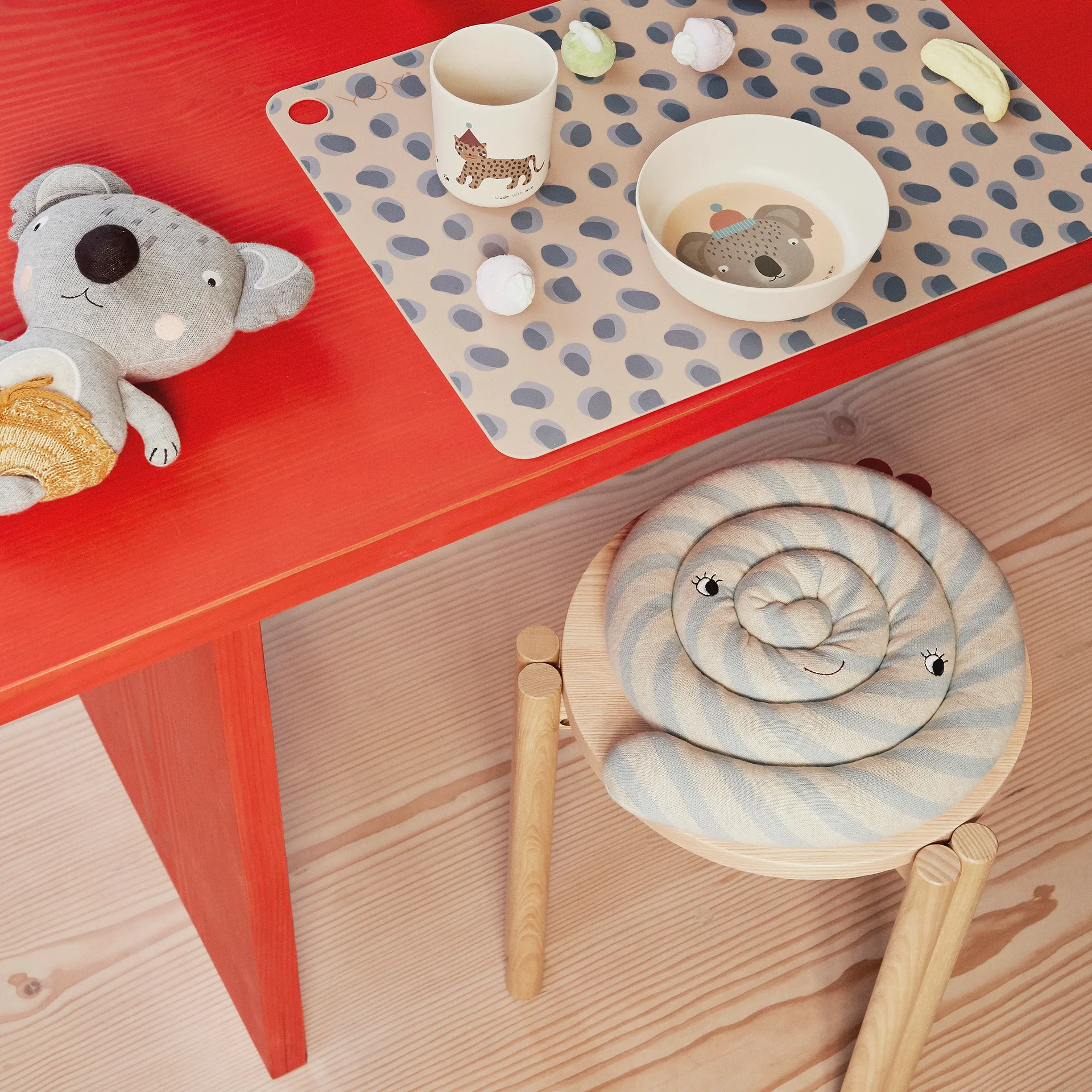 Little Anton Koala pehmolelu, Harmaa-keltainen OYOY