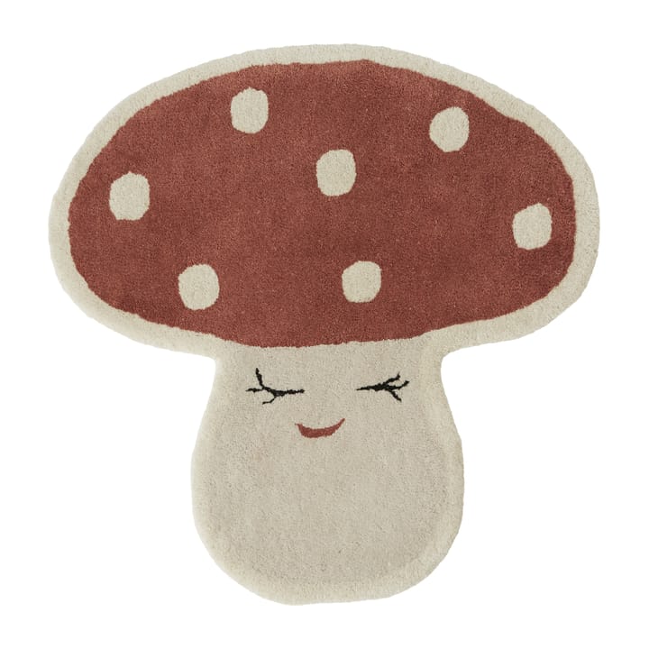 Malle mushroom matto 75x77 cm - Red - OYOY