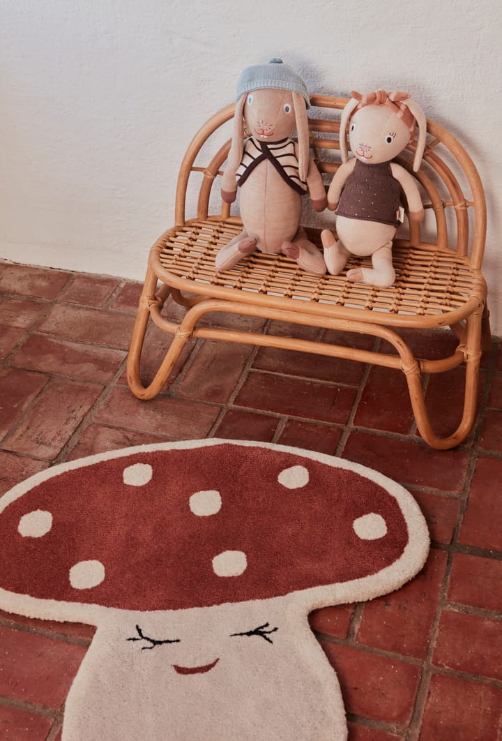 Malle mushroom matto 75x77 cm, Red OYOY