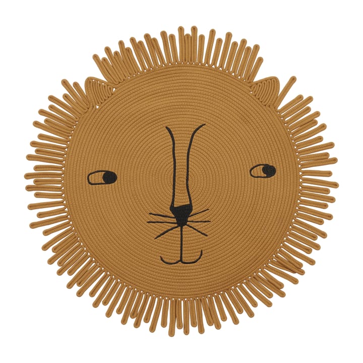 Mara Lion lasten matto - Ø 98 cm - OYOY
