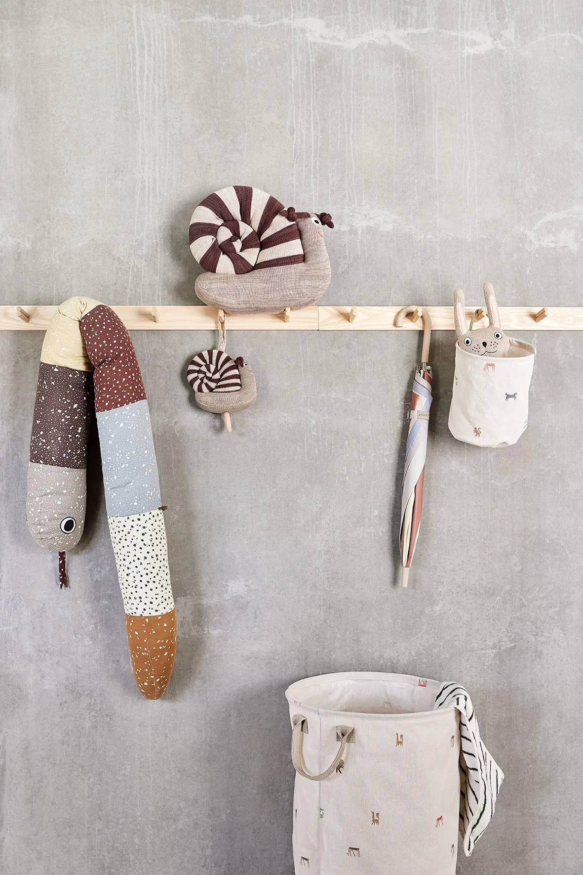 Moira säilytyskori small Ø18x22 cm 2 osaa, Monivärinen OYOY