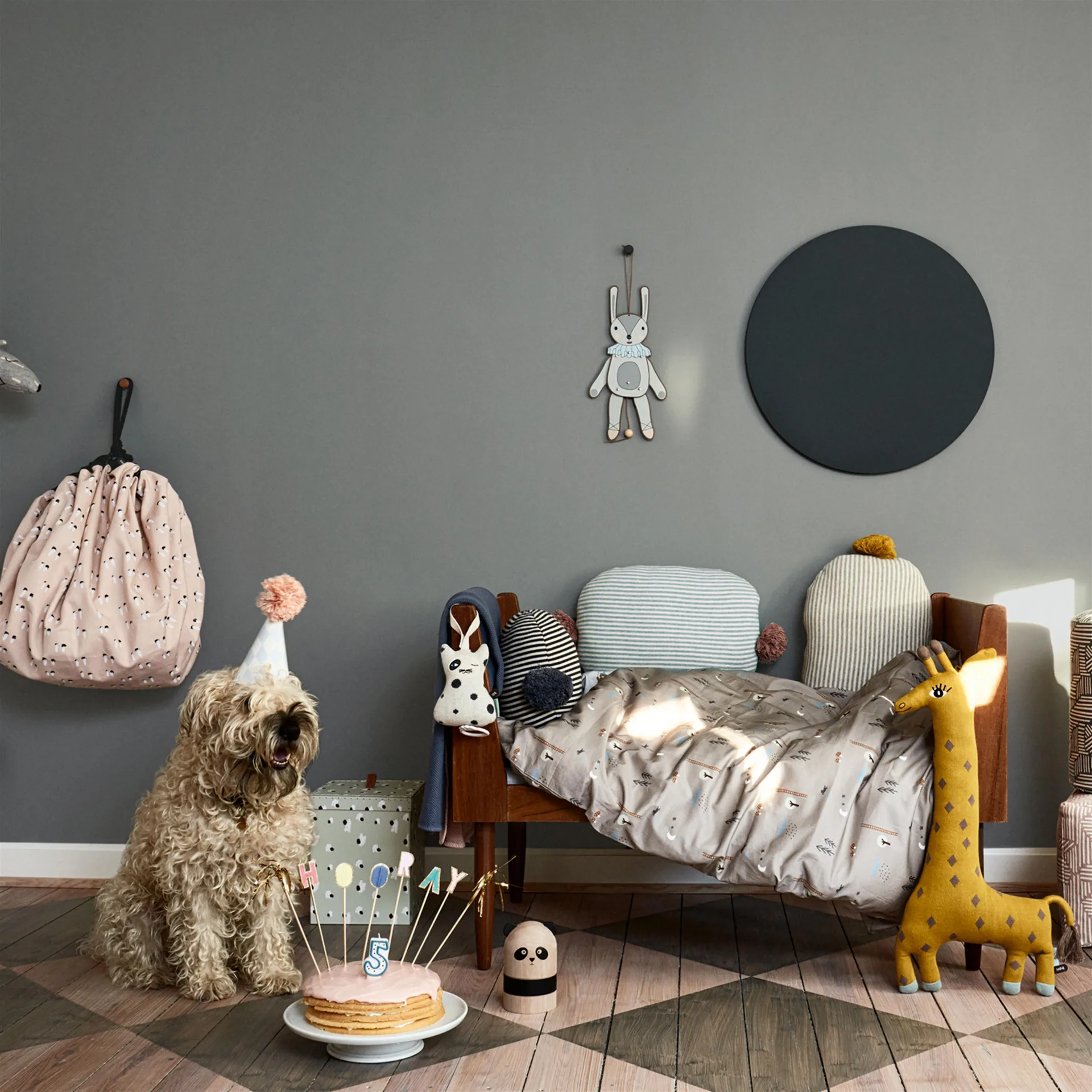 Noah the giraff pehmolelu, keltainen OYOY