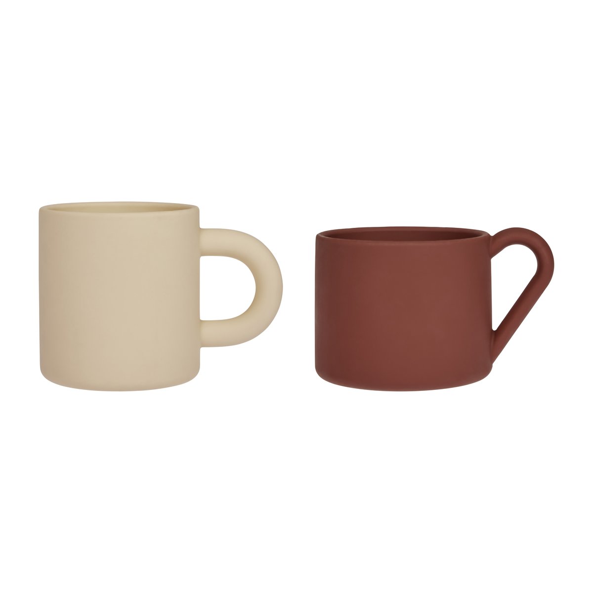 OYOY Nomu lasten kupit 2 osaa Vanilla-Nutmeg | Skandinaavinen Sisustus | Lastenastiastot | Beige