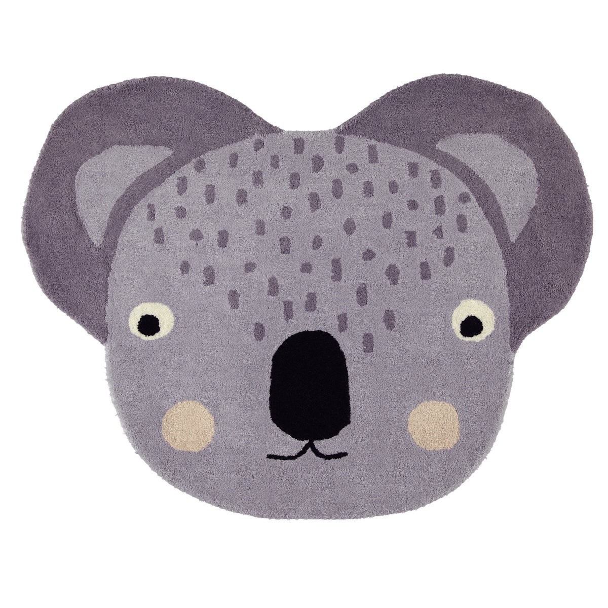 OYOY Mini eläinmatto Koala | Skandinaavinen Sisustus | Lasten matot | Violetti