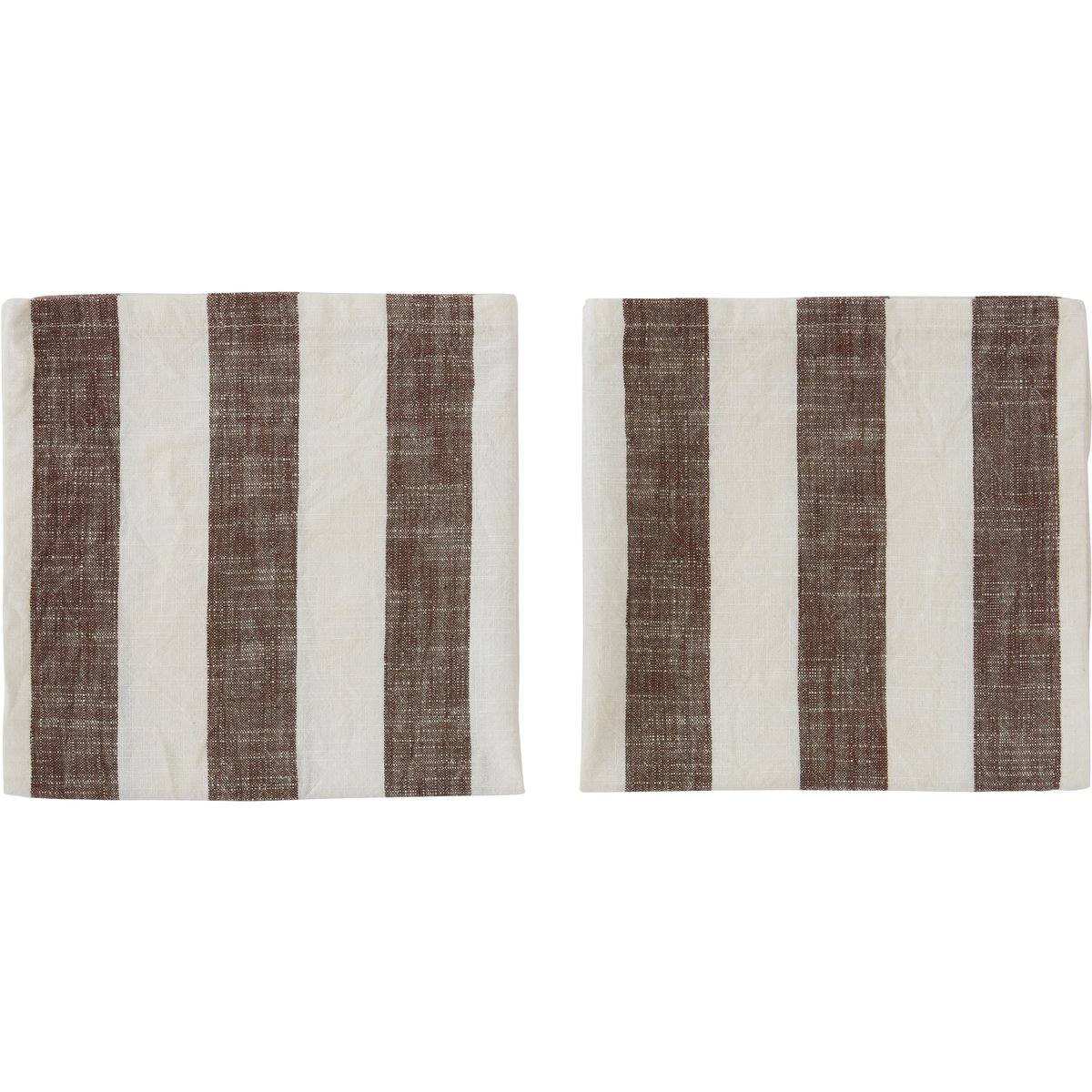 OYOY Striped servetti 45 x 45 cm 2-pakkaus Choko