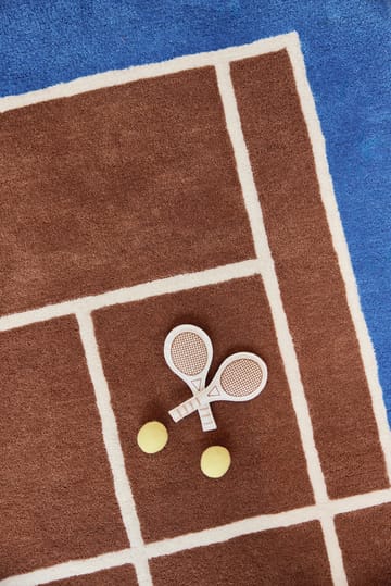 Tennismatto - Karamelli-optinen sininen, 88x150 cm - OYOY