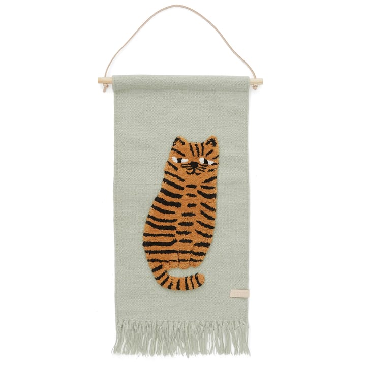 Tiger seinäkoriste 32x70 cm - Vihreä - OYOY