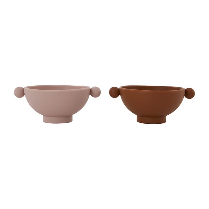 Tiny Inka kulho Ø11 cm 2-pack, Caramel-rose OYOY