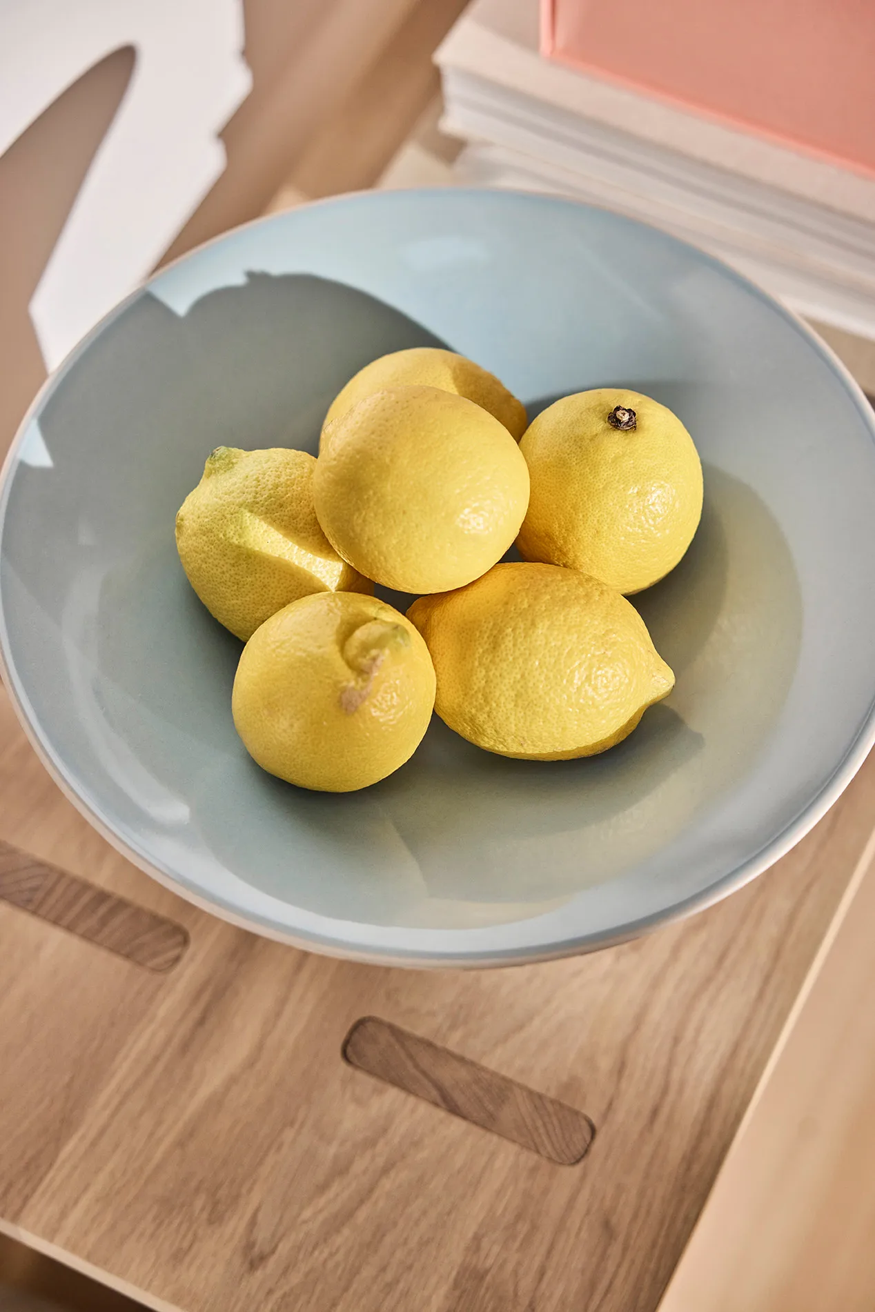 Toppu keskipiste korkea Ø30x17 cm, Clay-Ice blue OYOY