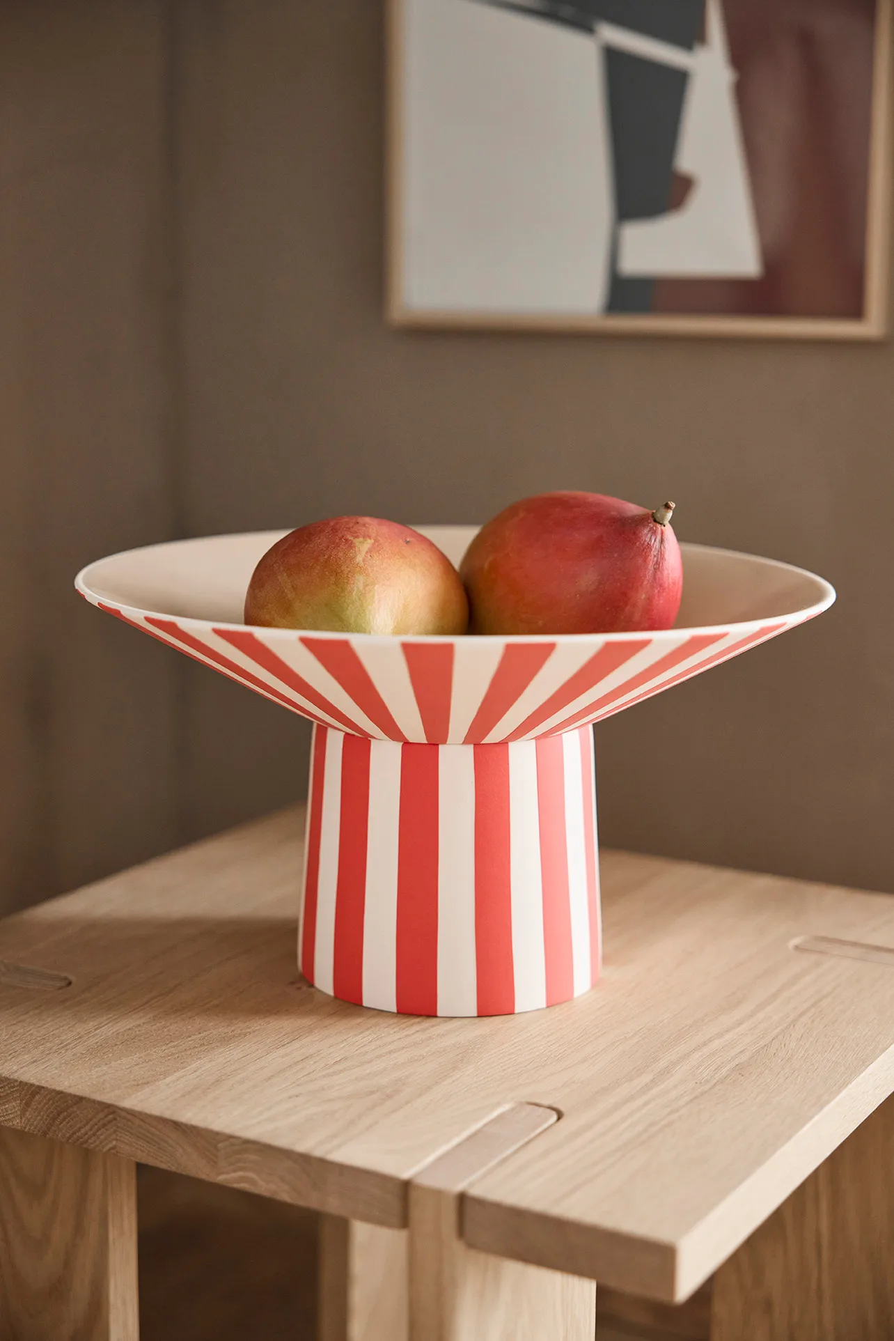 Toppu keskipiste korkea Ø30x17 cm, Red-peach OYOY