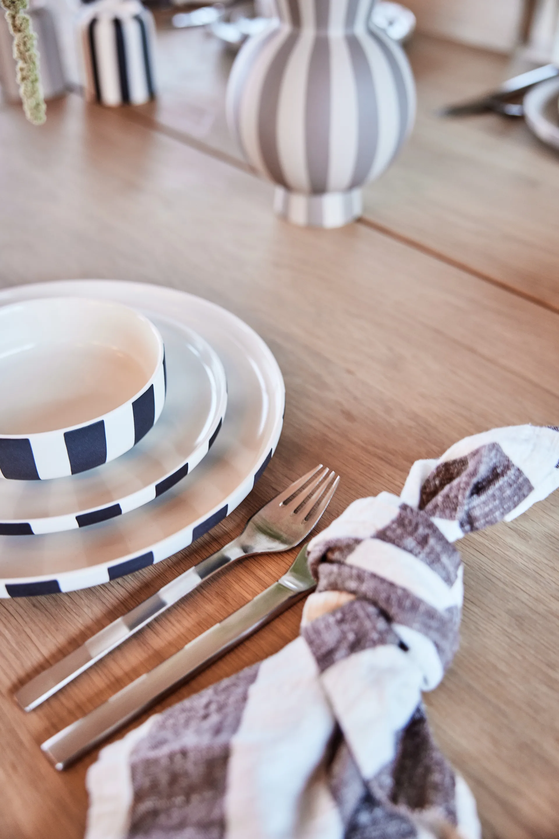 Toppu kulho Ø13 cm, Black-white OYOY