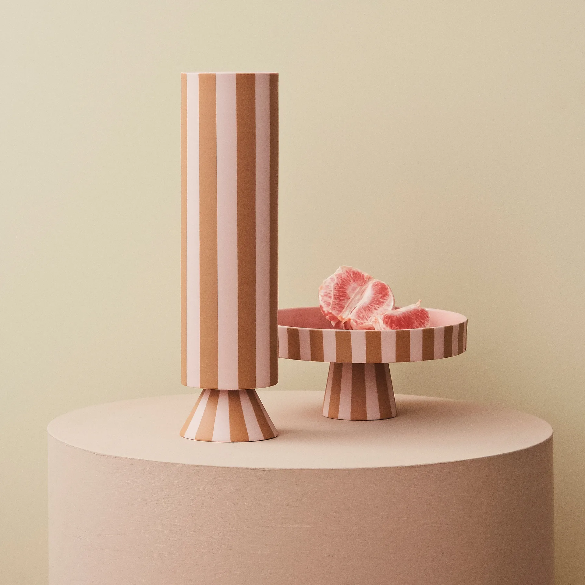 Toppu maljakko 31 cm, Caramel OYOY