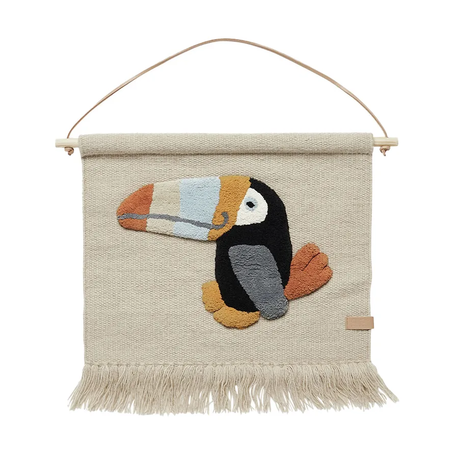 Toucan seinäkoriste 47x48 cm, Clay OYOY