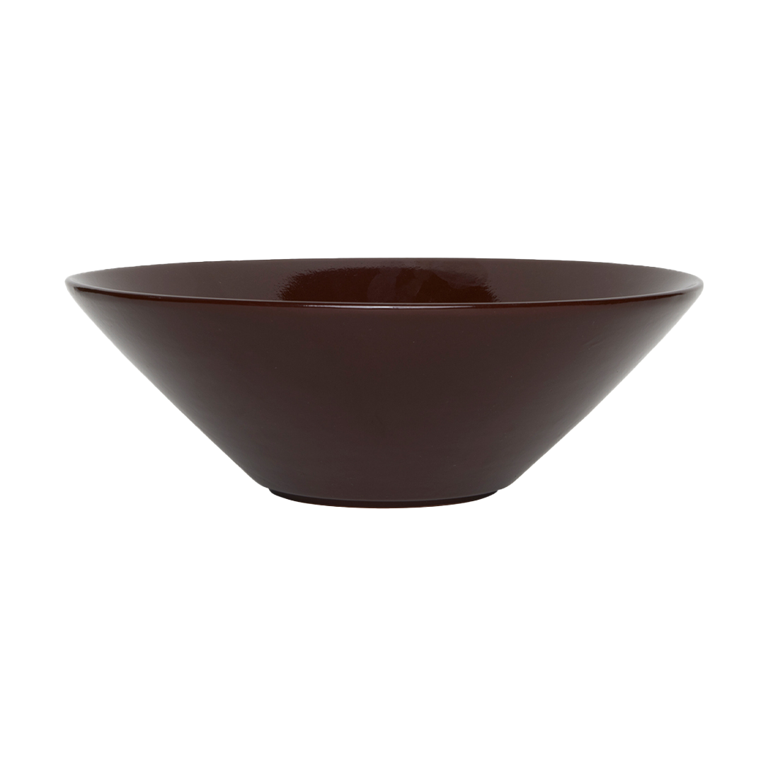 OYOY Yuka kulho 28 cm Dark Terracotta | Skandinaavinen Sisustus | Tarjoilukulhot | Musta