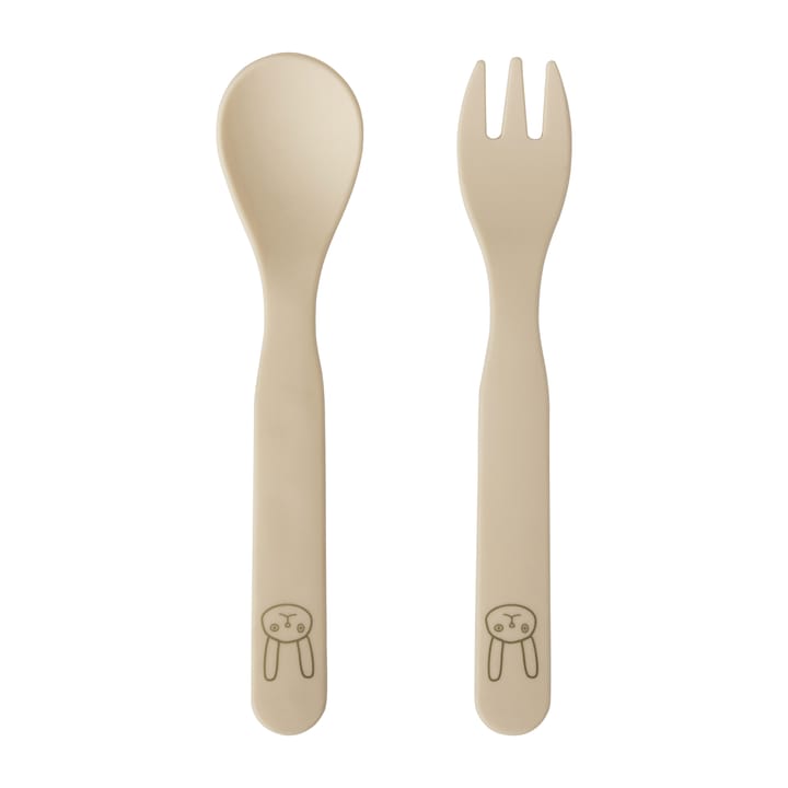 Yummy lasten aterimet 2 osaa - Beige - OYOY