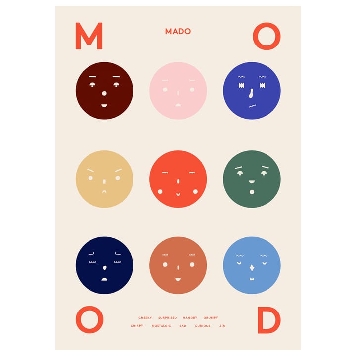 9 Moods -juliste - 70 x 100 cm - Paper Collective