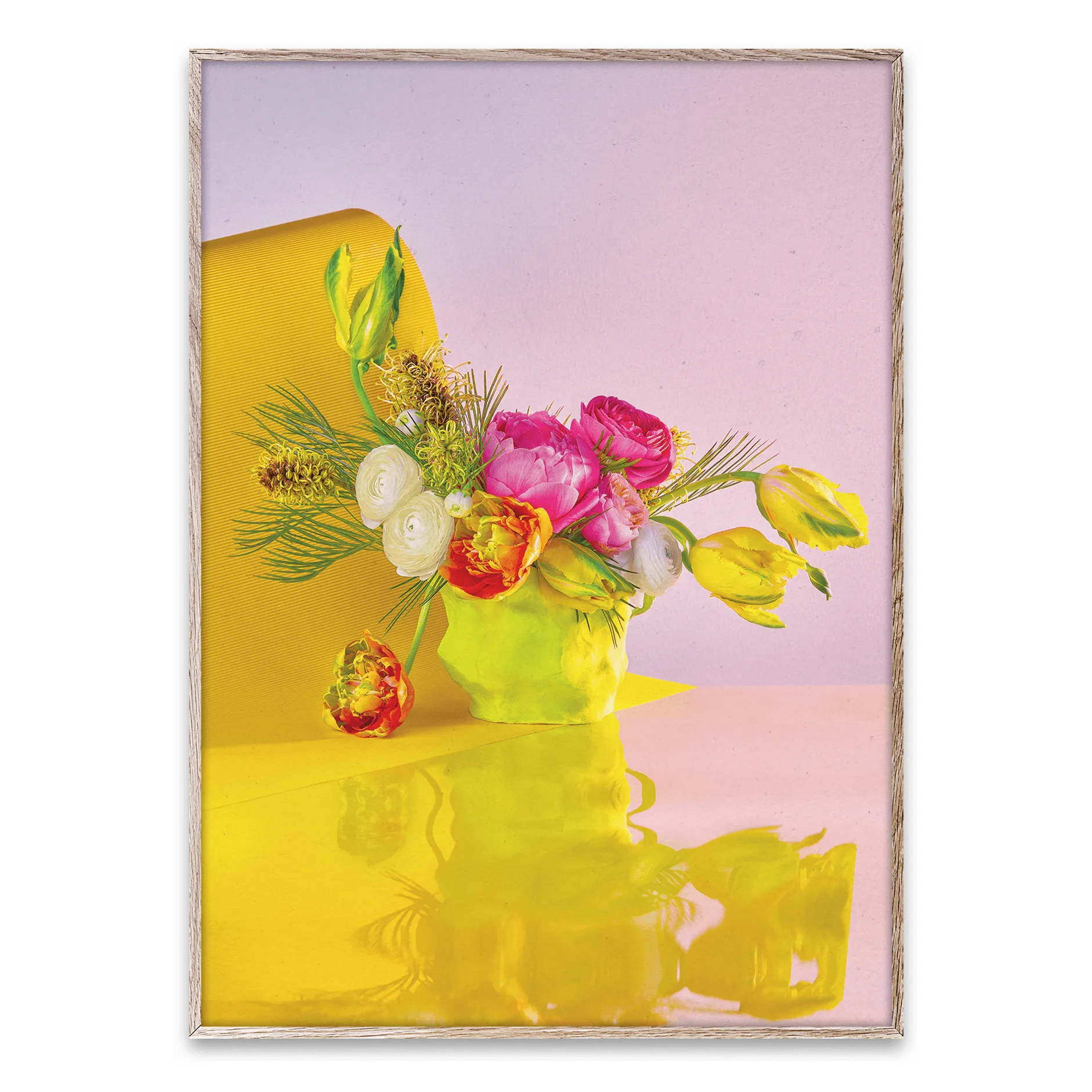 Bloom 03 yellow -juliste, 50x70 cm Paper Collective