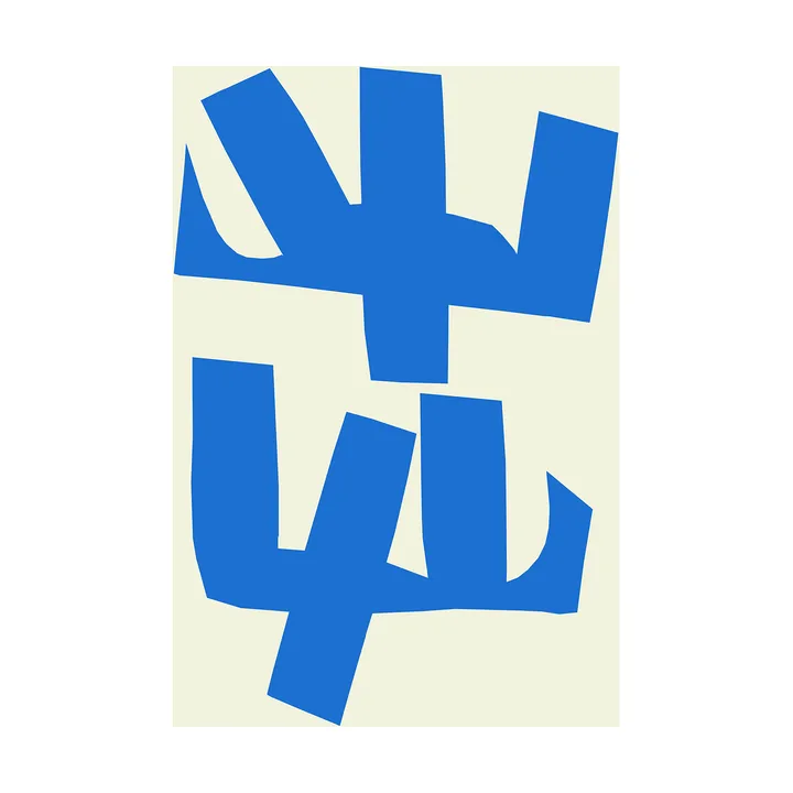 Blue Branches juliste - 30x40 cm - Paper Collective