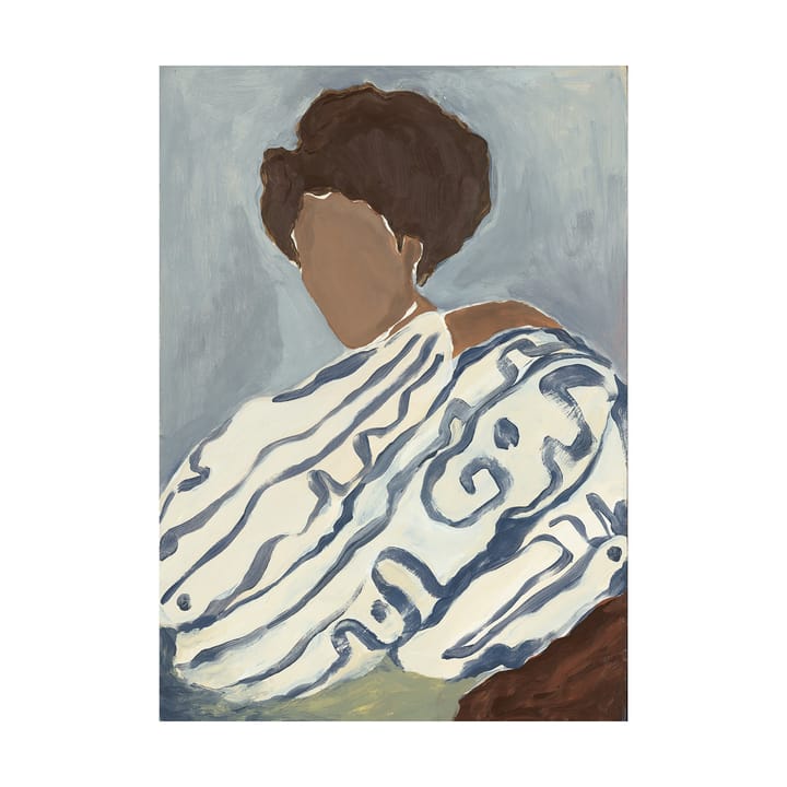 Blue Curls juliste - 50x70 cm - Paper Collective