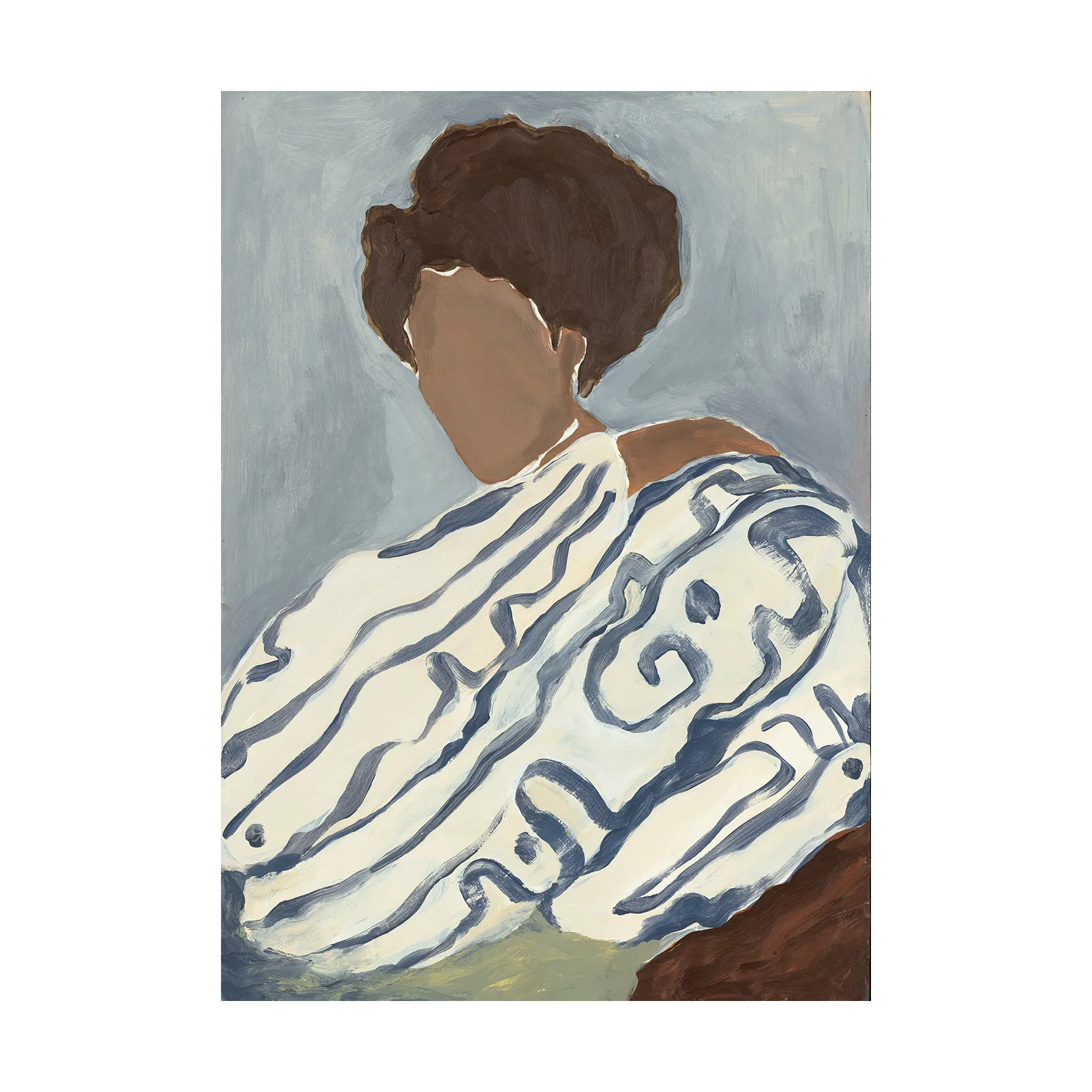 Blue Curls juliste, 70x100 cm Paper Collective