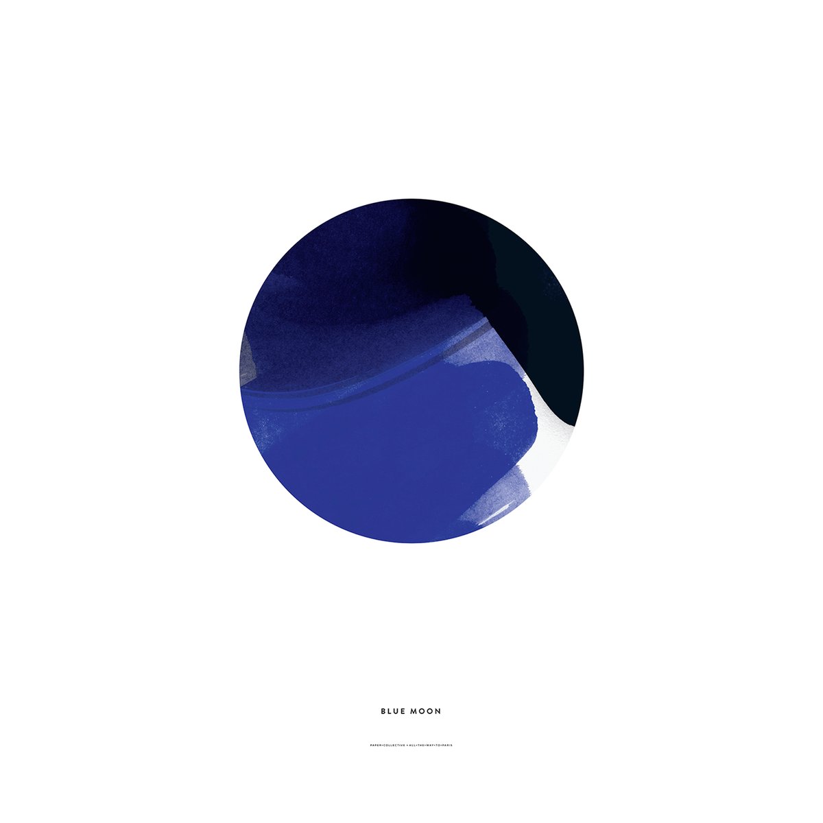 Paper Collective Blue Moon juliste 50×70 cm