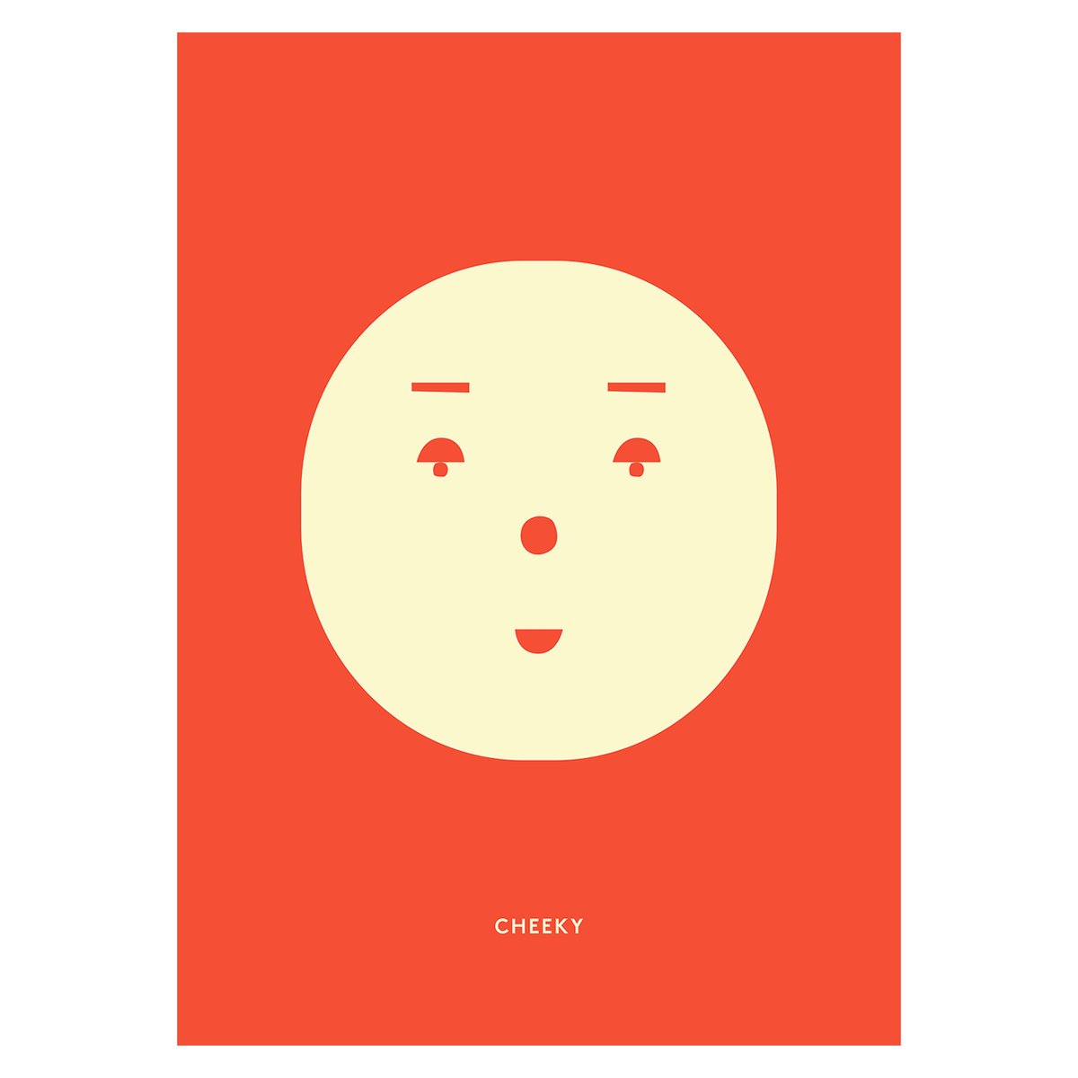 Paper Collective Cheeky Feeling -juliste 30x40 cm | Skandinaavinen Sisustus | Julisteet | Punainen