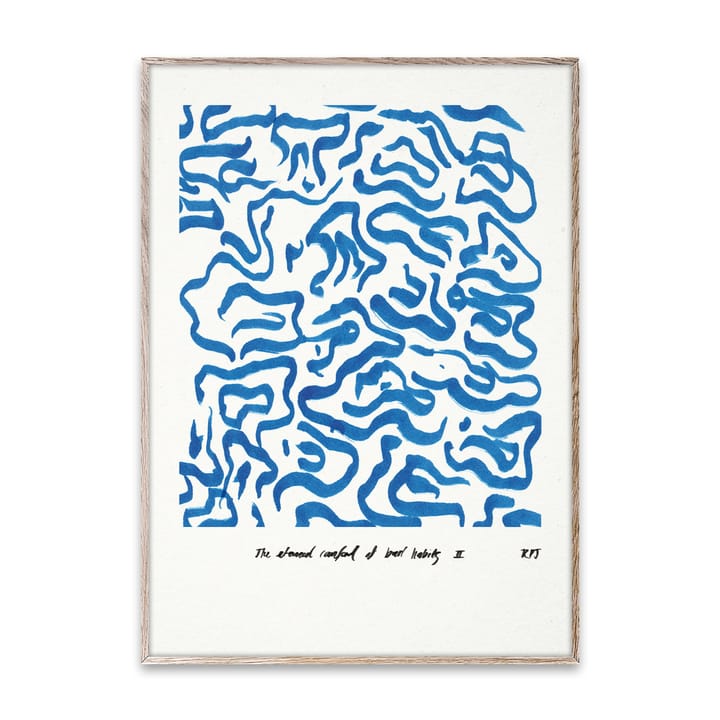 Comfort - Blue juliste - 50x70 cm - Paper Collective