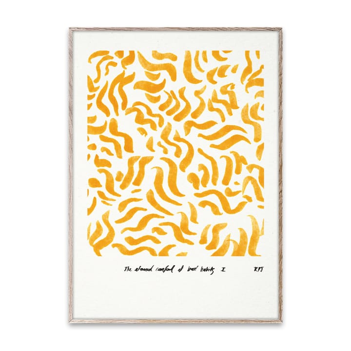 Comfort - Yellow juliste - 30x40 cm - Paper Collective