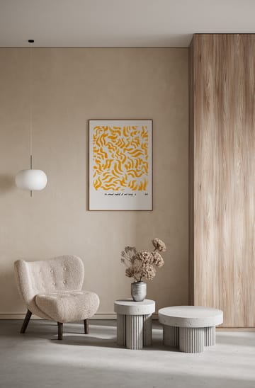 Comfort - Yellow juliste - 30x40 cm - Paper Collective
