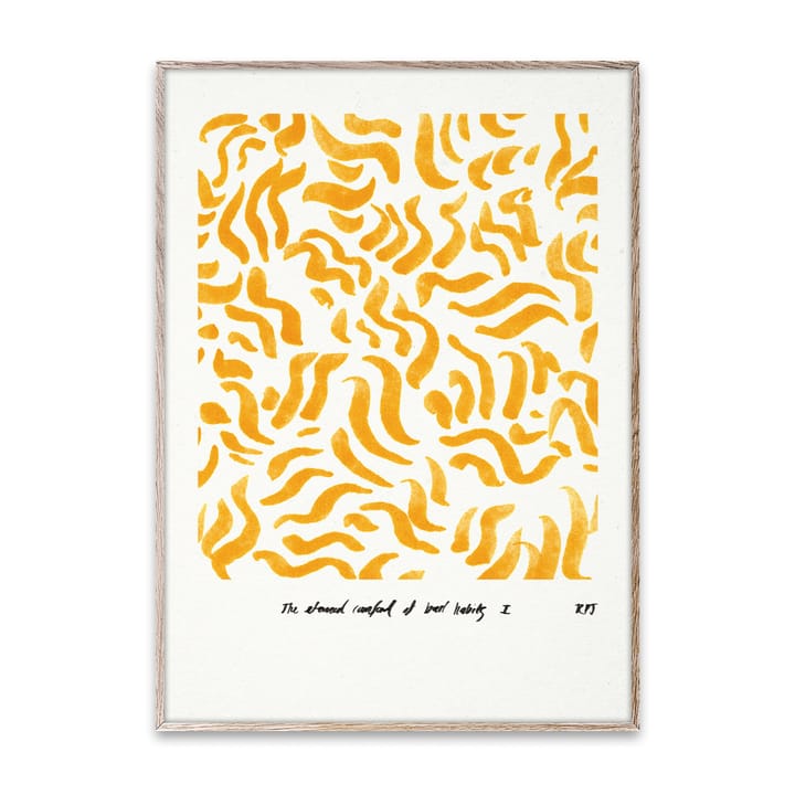 Comfort - Yellow juliste - 50x70 cm - Paper Collective