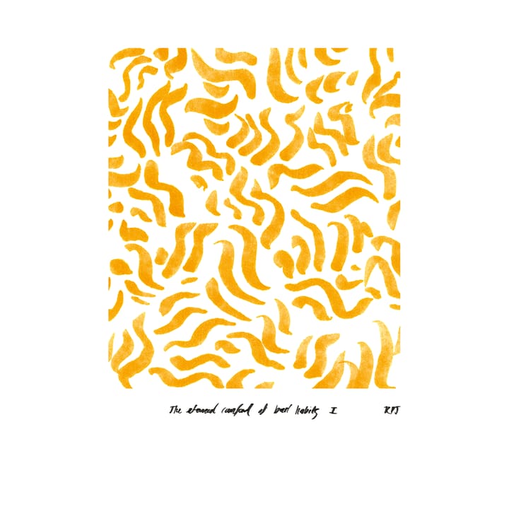 Comfort - Yellow juliste - 50x70 cm - Paper Collective