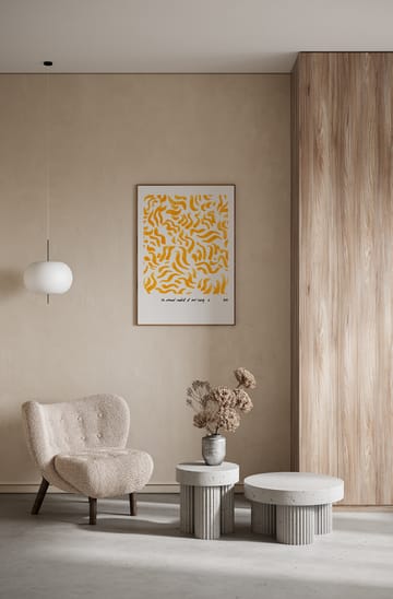 Comfort - Yellow juliste - 50x70 cm - Paper Collective